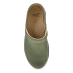 Dansko Platform Pro Green Burnished Nubuck