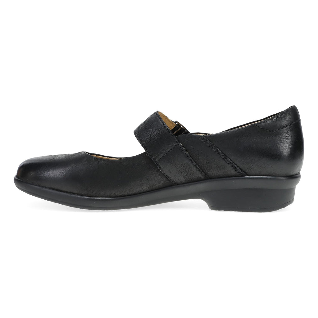 Dansko Collette Wide Black Burnished Nubuck