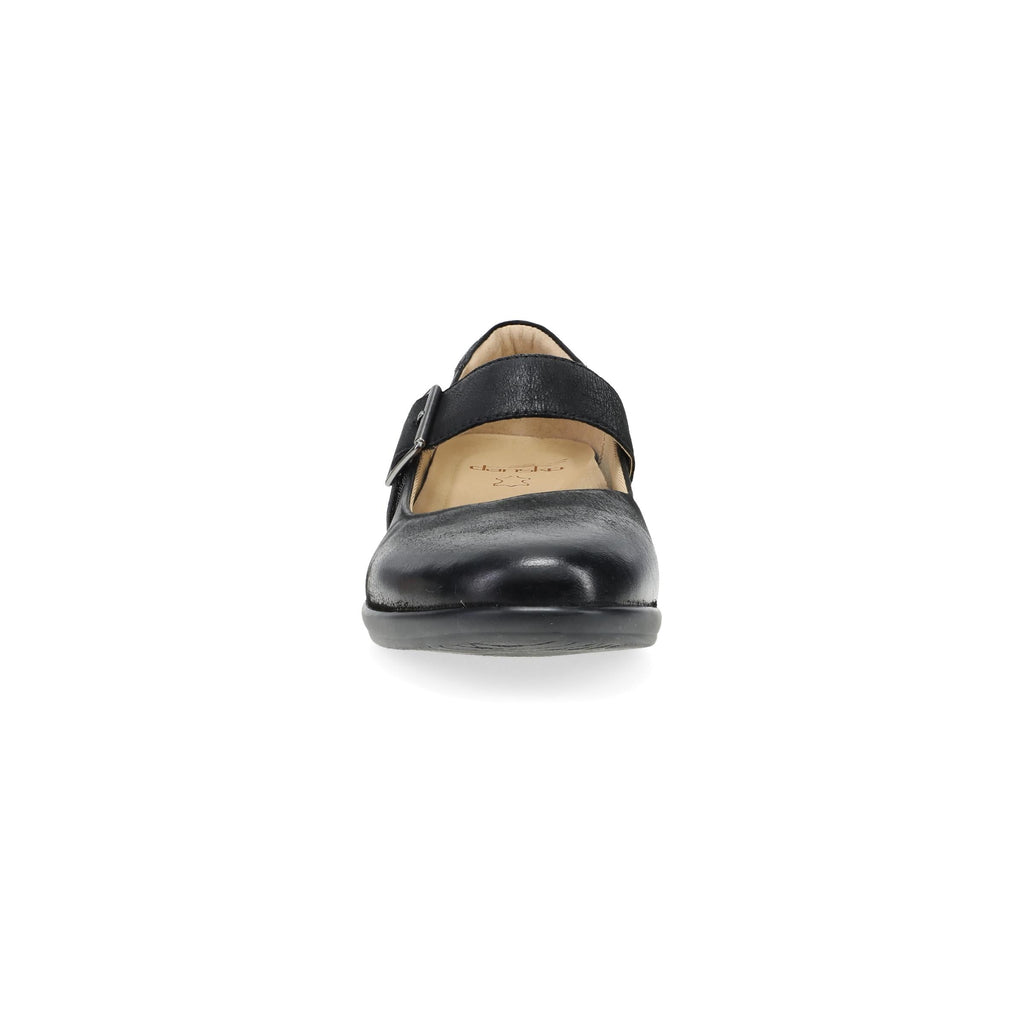 Dansko Collette Wide Black Burnished Nubuck