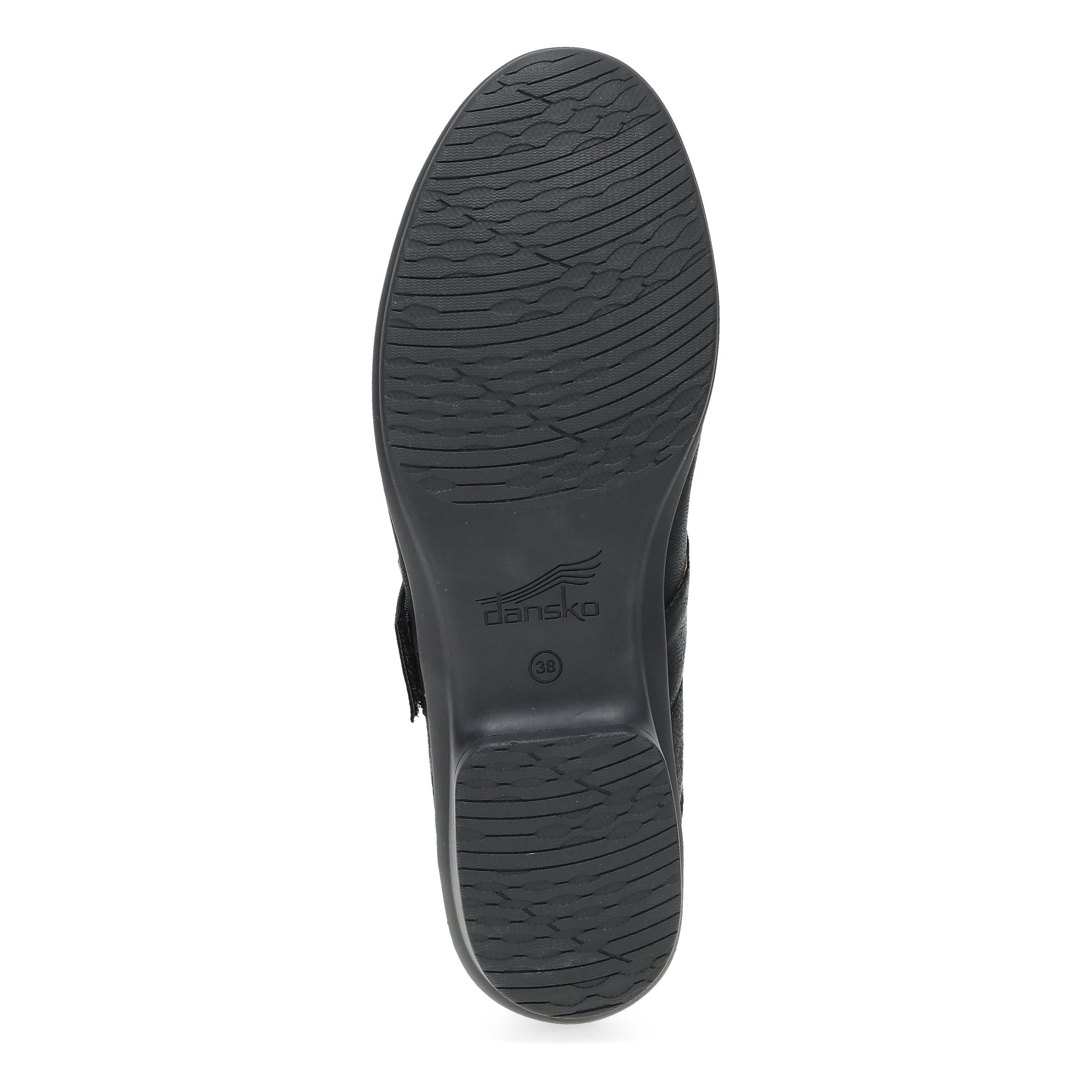 Dansko Collette Wide Black Burnished Nubuck