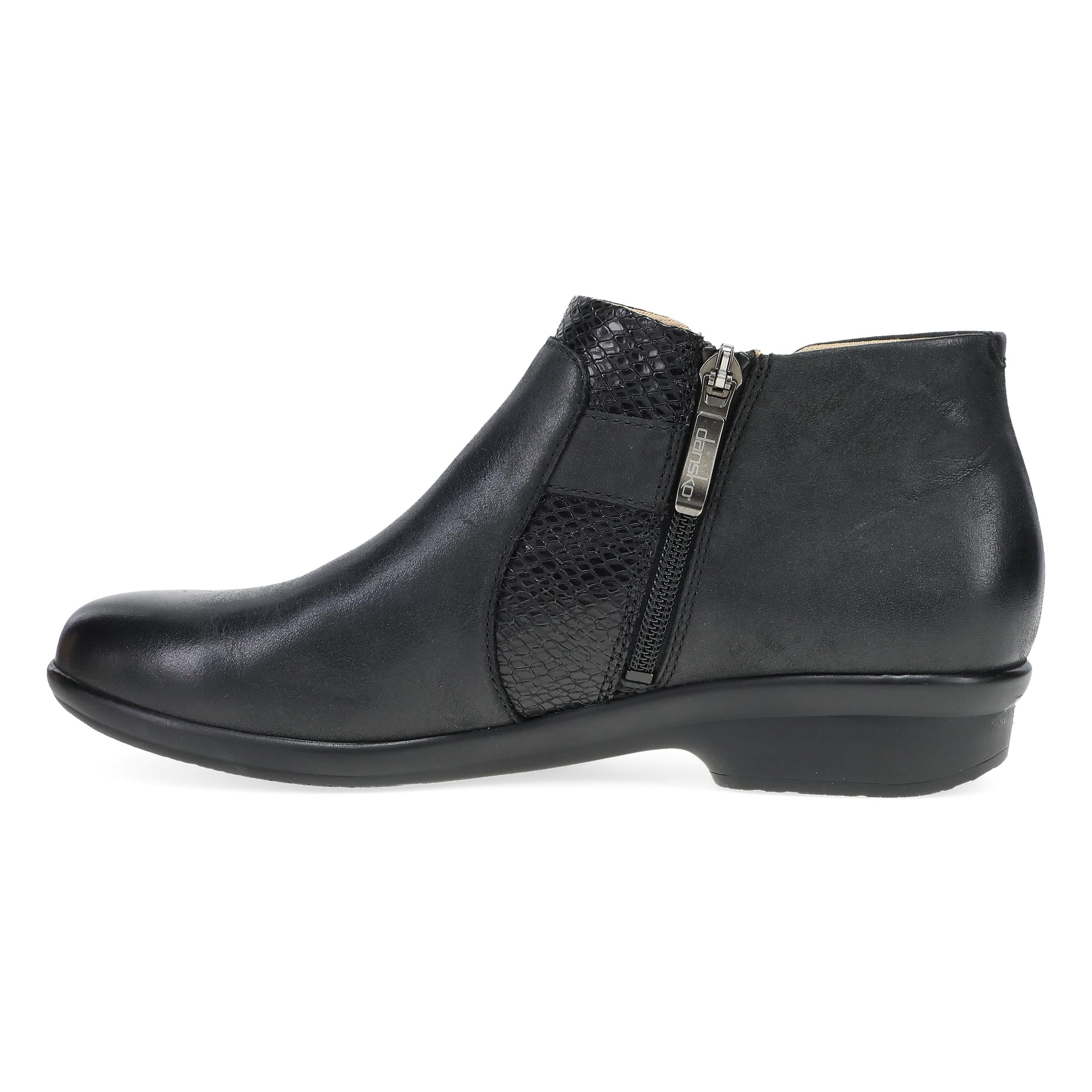 Dansko Carolyn Black Burnished Calf