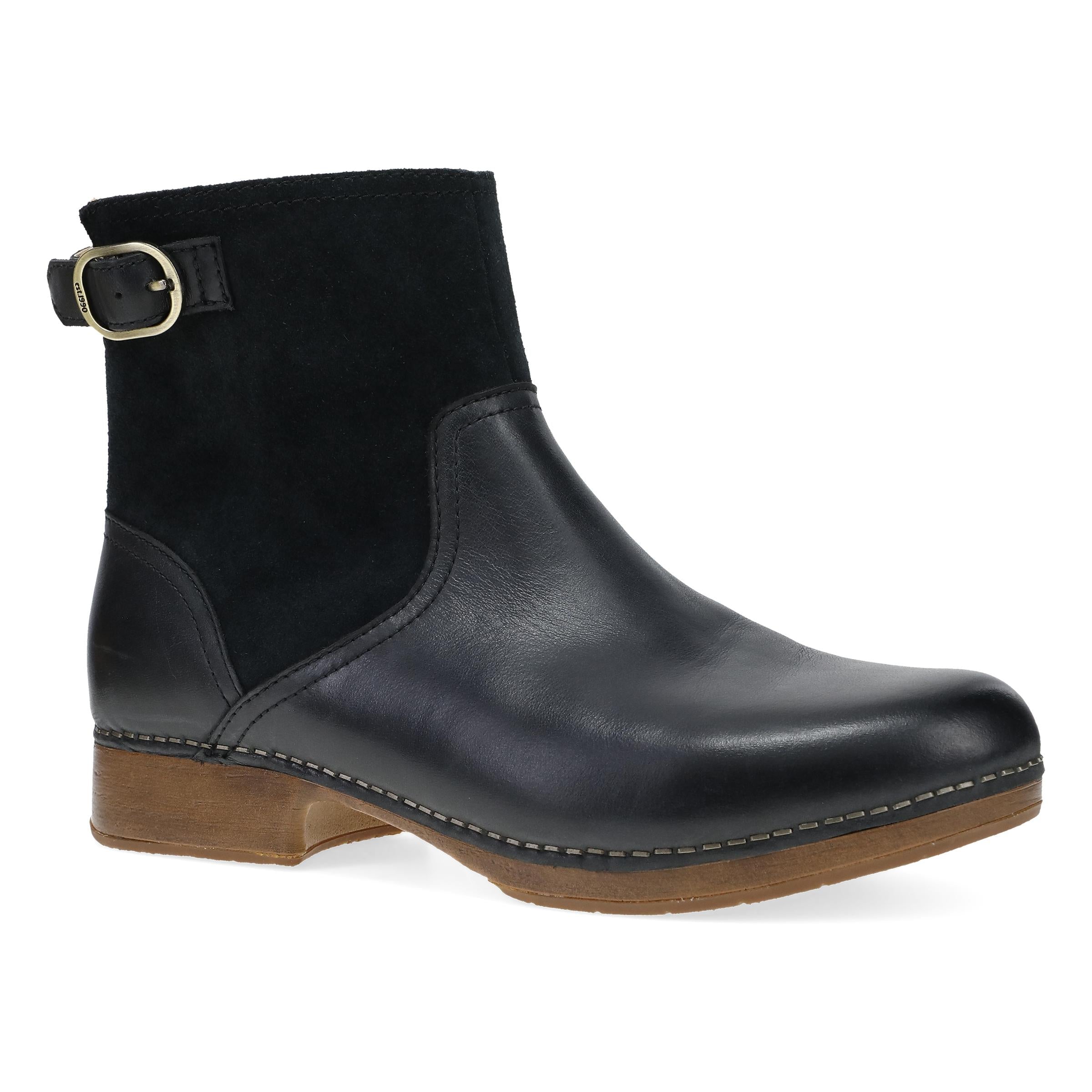Dansko Monique Black Burnished Calf