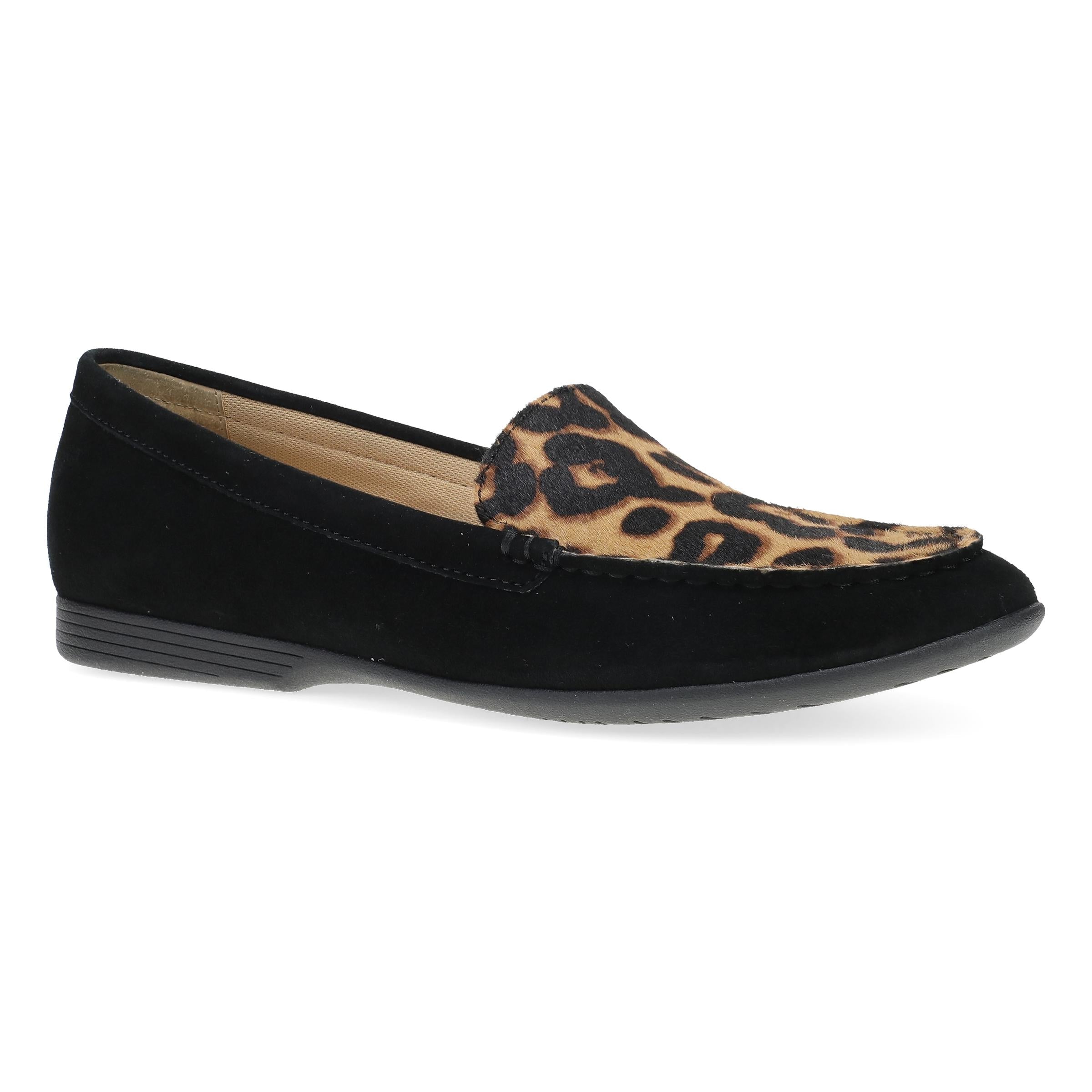 Dansko Lorri Black/Leopard Suede
