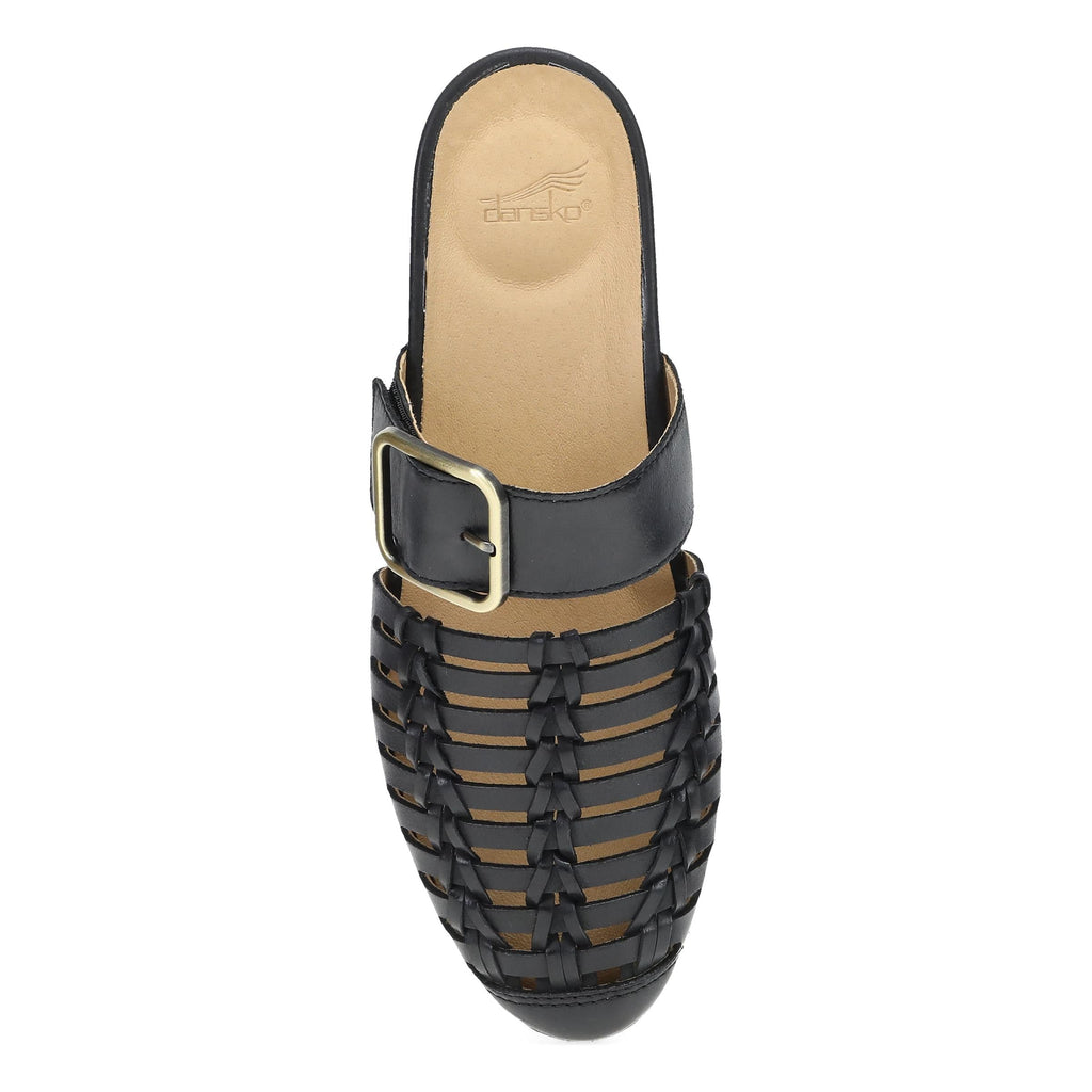 Dansko Leilani Black Burnished Nappa