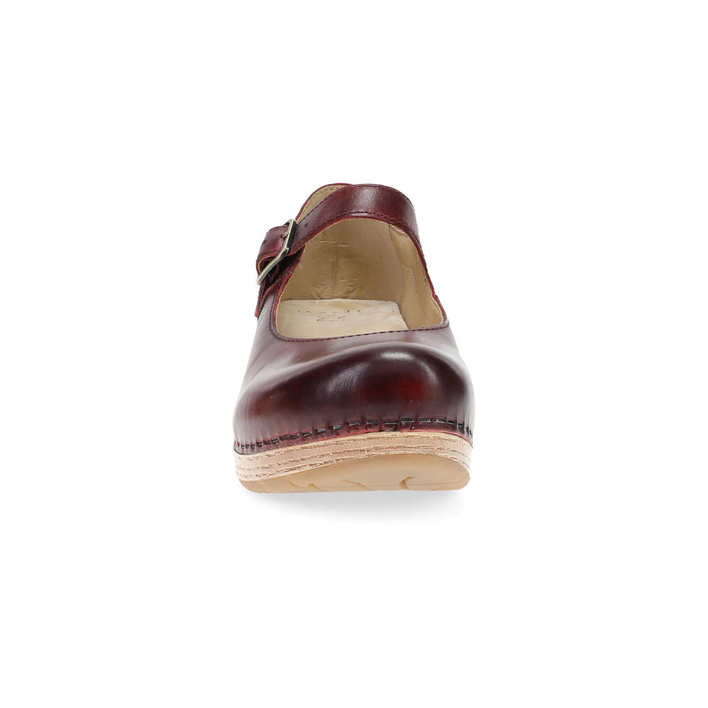 Dansko Lilah Red Waxy Burnished