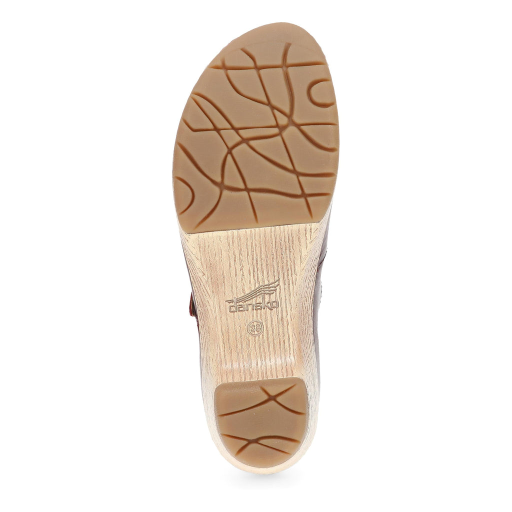 Dansko Lilah Red Waxy Burnished