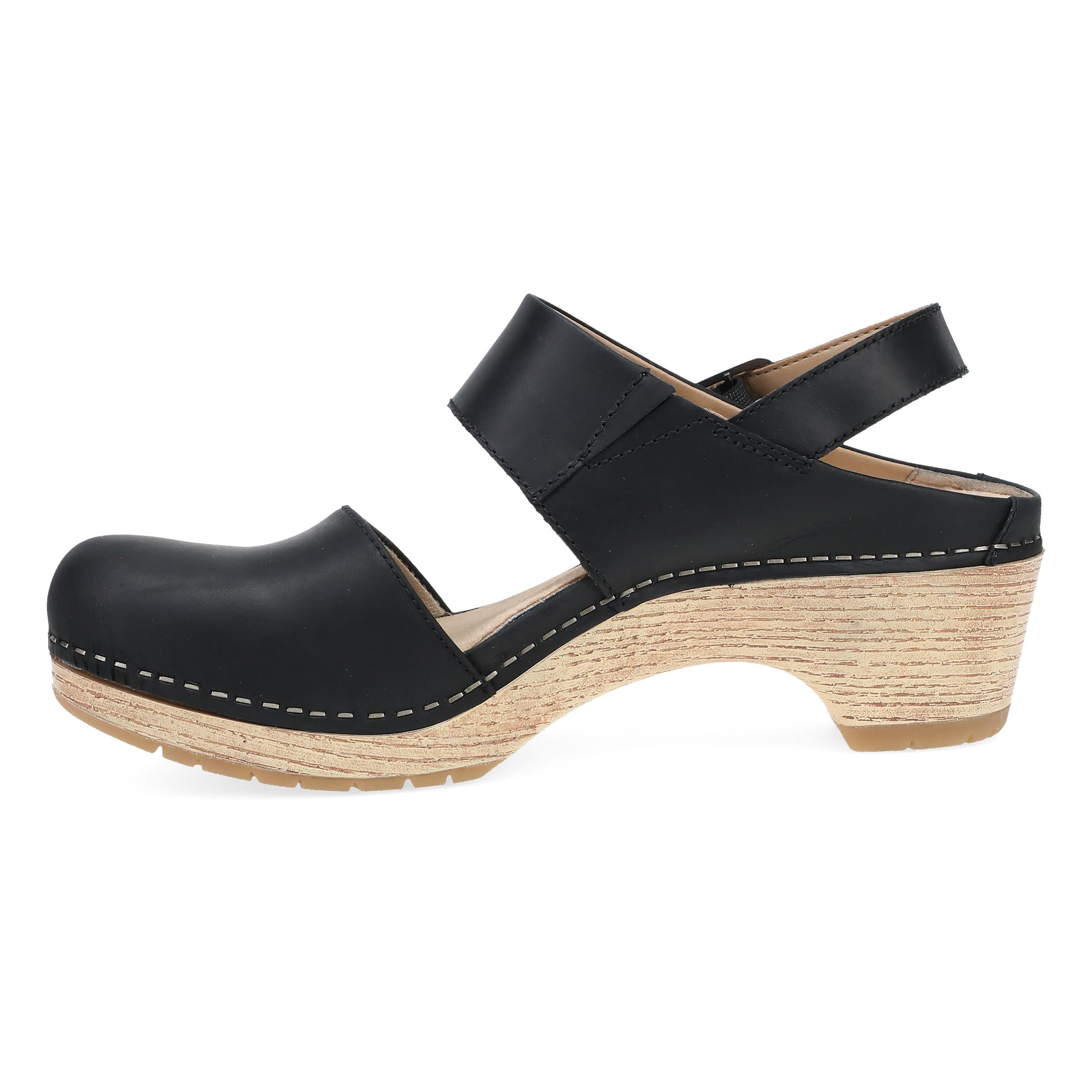 Dansko Lucia Black Oiled Pull Up