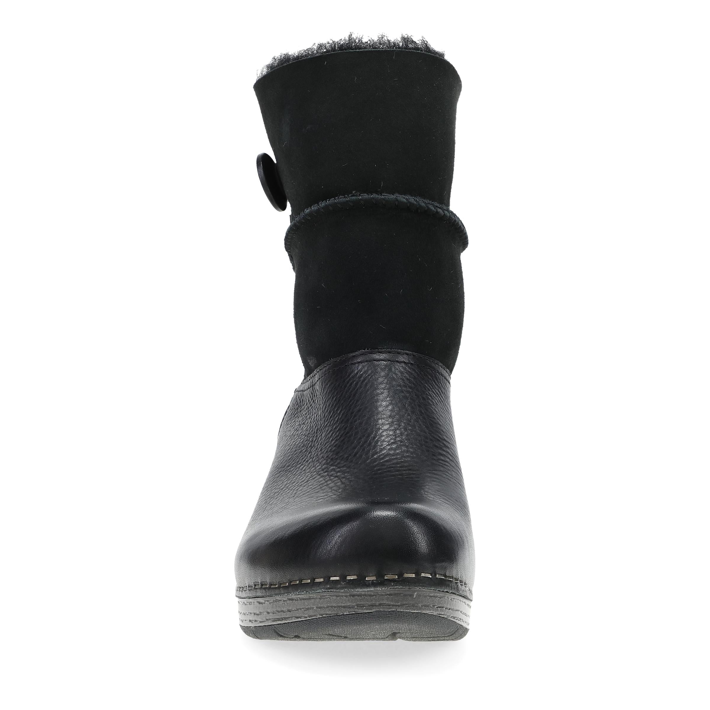 Dansko Lillith Black Waxy Milled