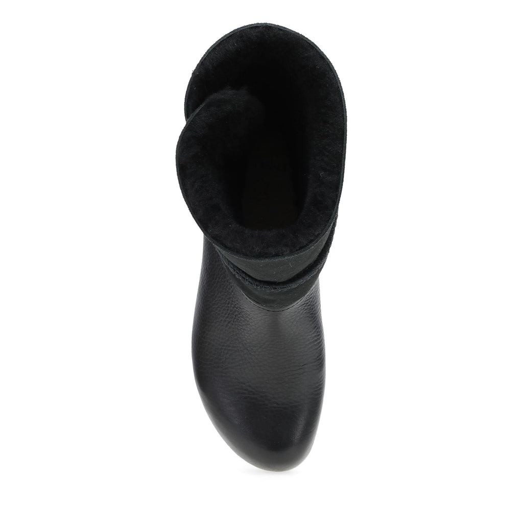 Dansko Lillith Black Waxy Milled