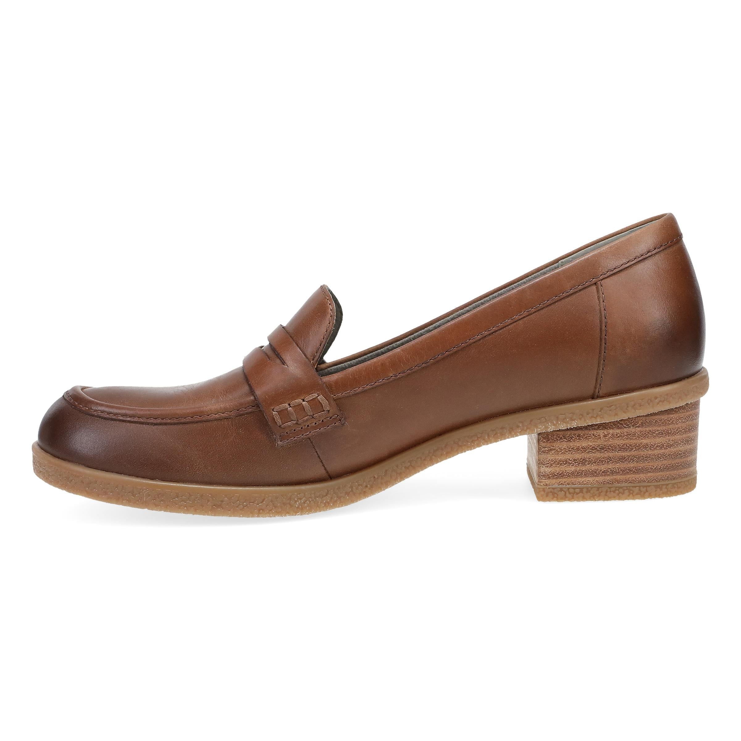 Dansko Danica Wide Tan Waterproof Burnished