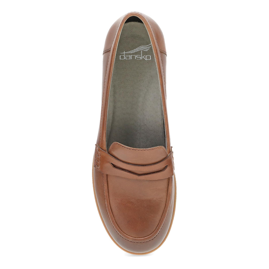 Dansko Danica Wide Tan Waterproof Burnished