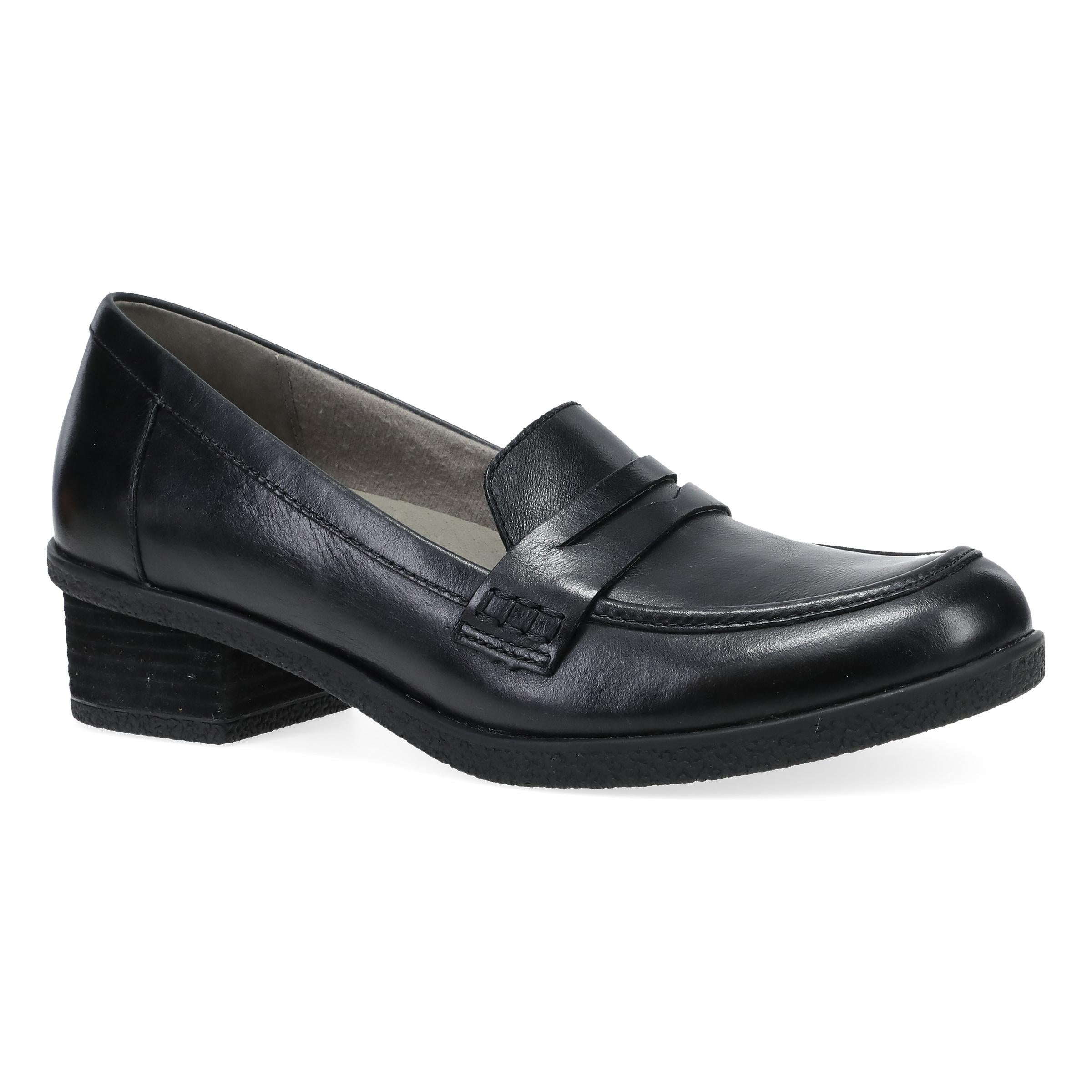 Dansko Danica Wide Black Waterproof Burnished