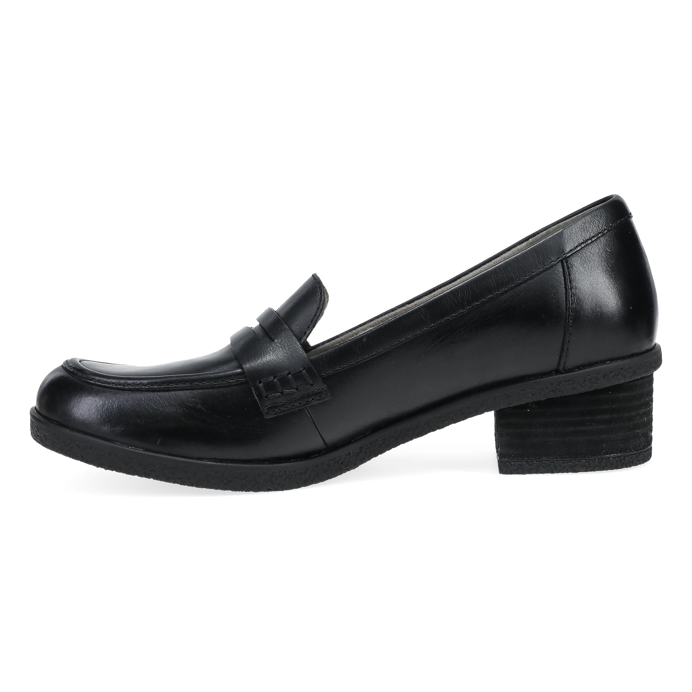 Dansko Danica Wide Black Waterproof Burnished