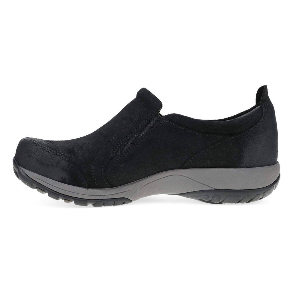 Dansko Pippy Black Waterproof Burnished Suede