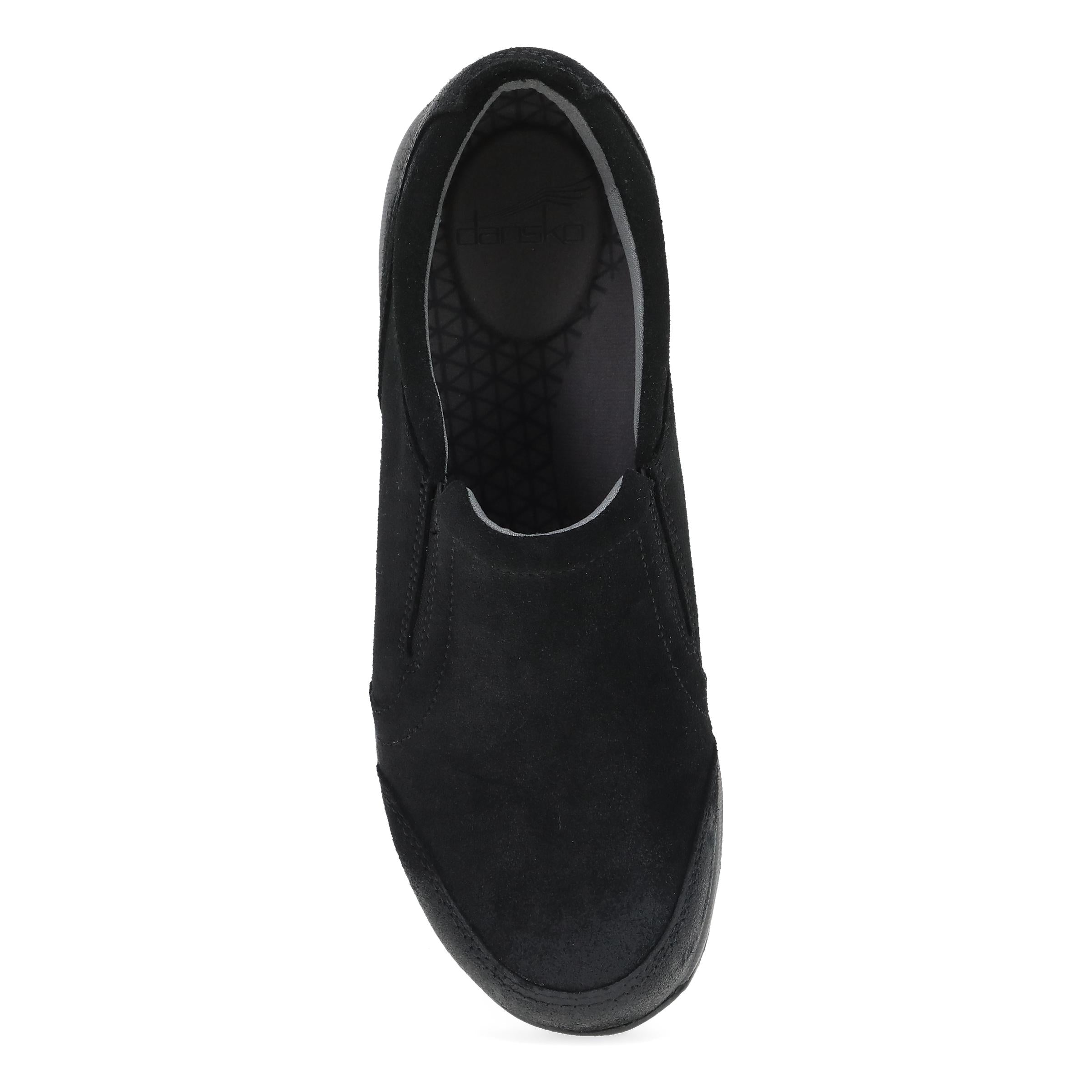 Dansko Pippy Black Waterproof Burnished Suede