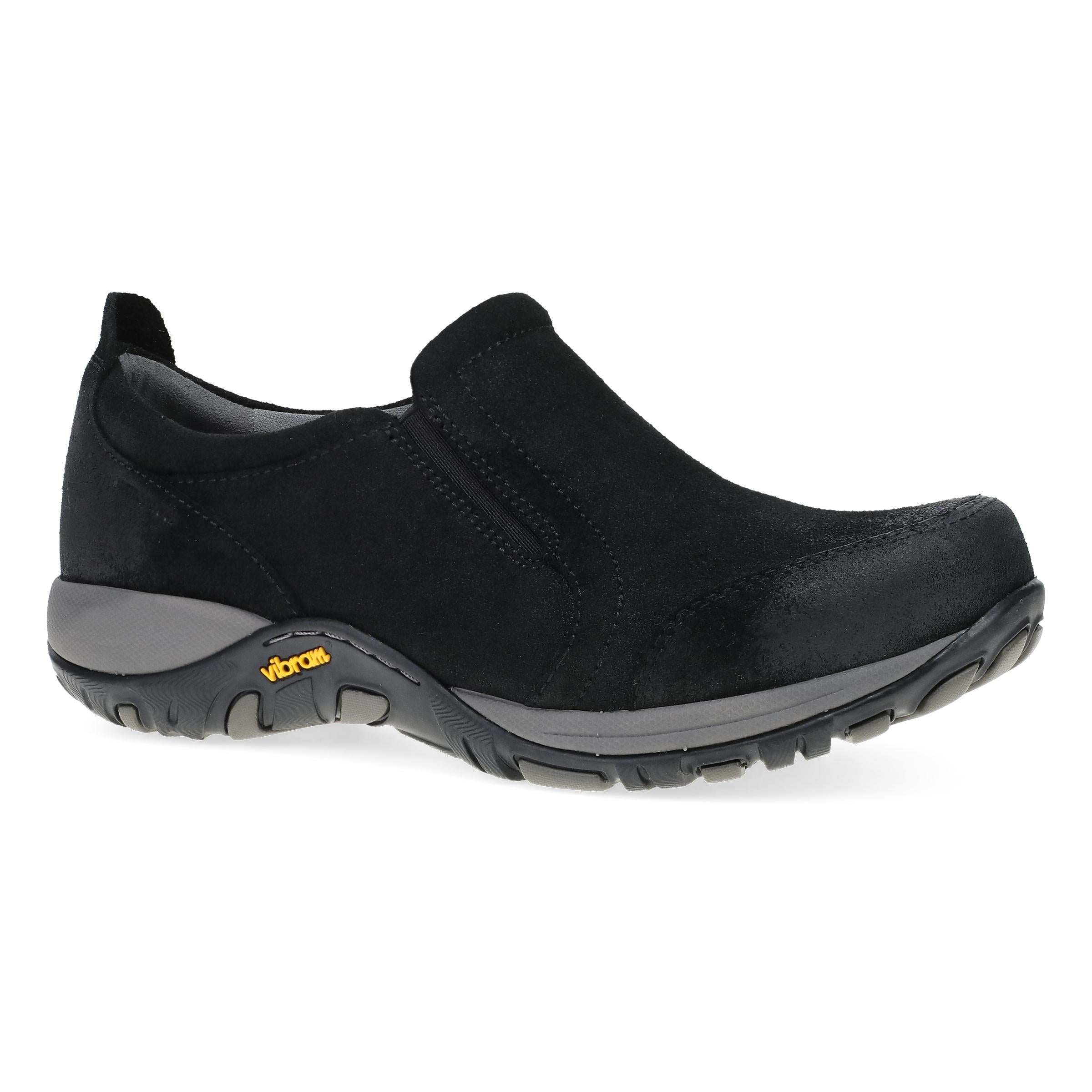 Dansko Pippy Wide Black Waterproof Burnished Suede