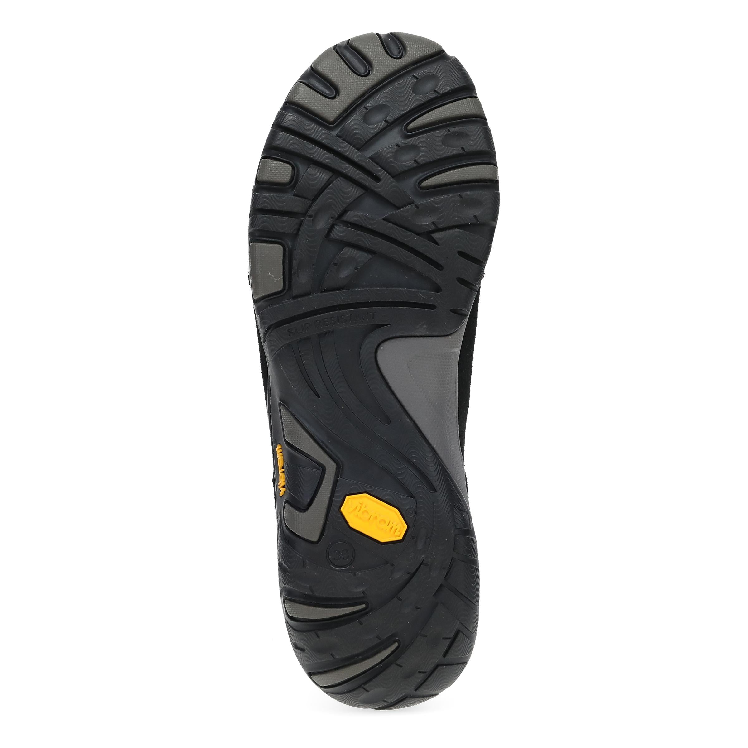 Dansko Pippy Wide Black Waterproof Burnished Suede