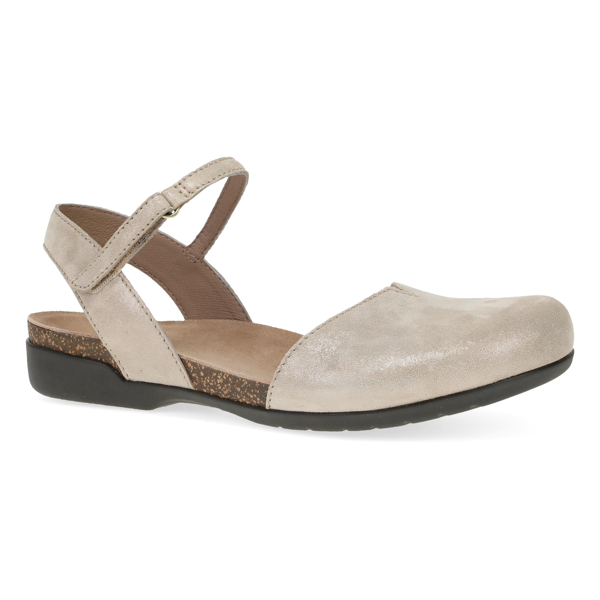 Dansko Rowan Beige Sparkle Suede