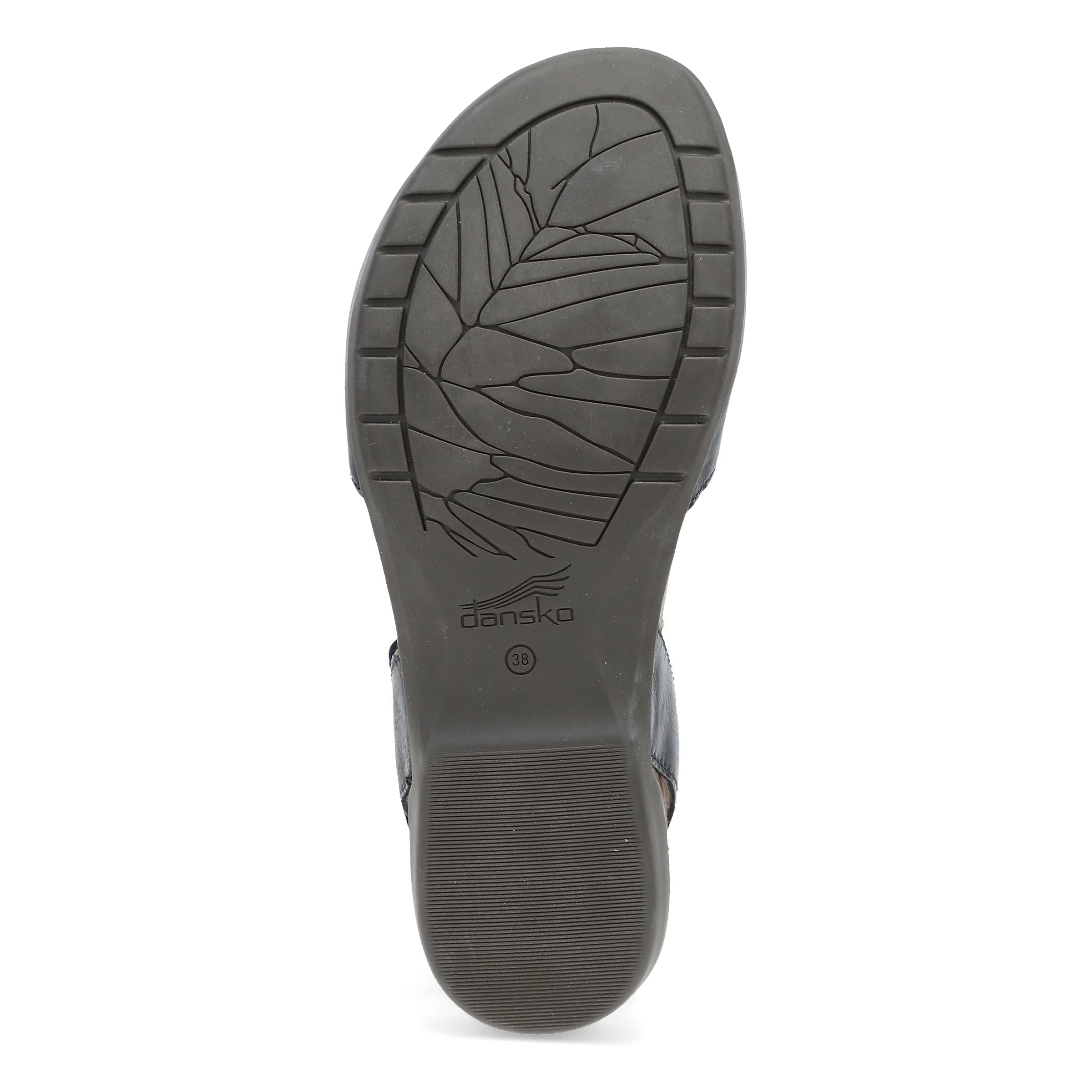 Dansko Rowan Wide Black Waxy Burnished
