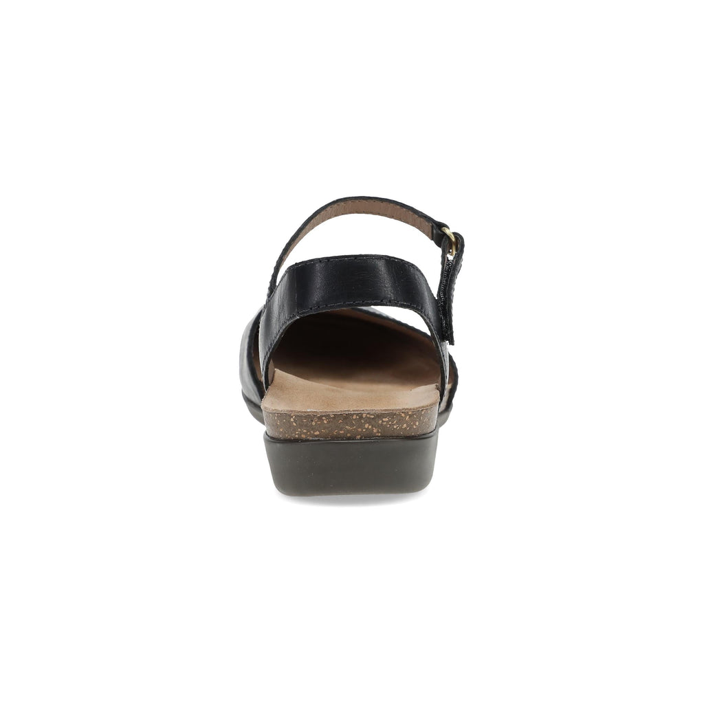 Dansko Rowan Wide Black Waxy Burnished