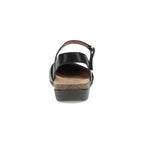 Dansko Rowan Wide Black Waxy Burnished
