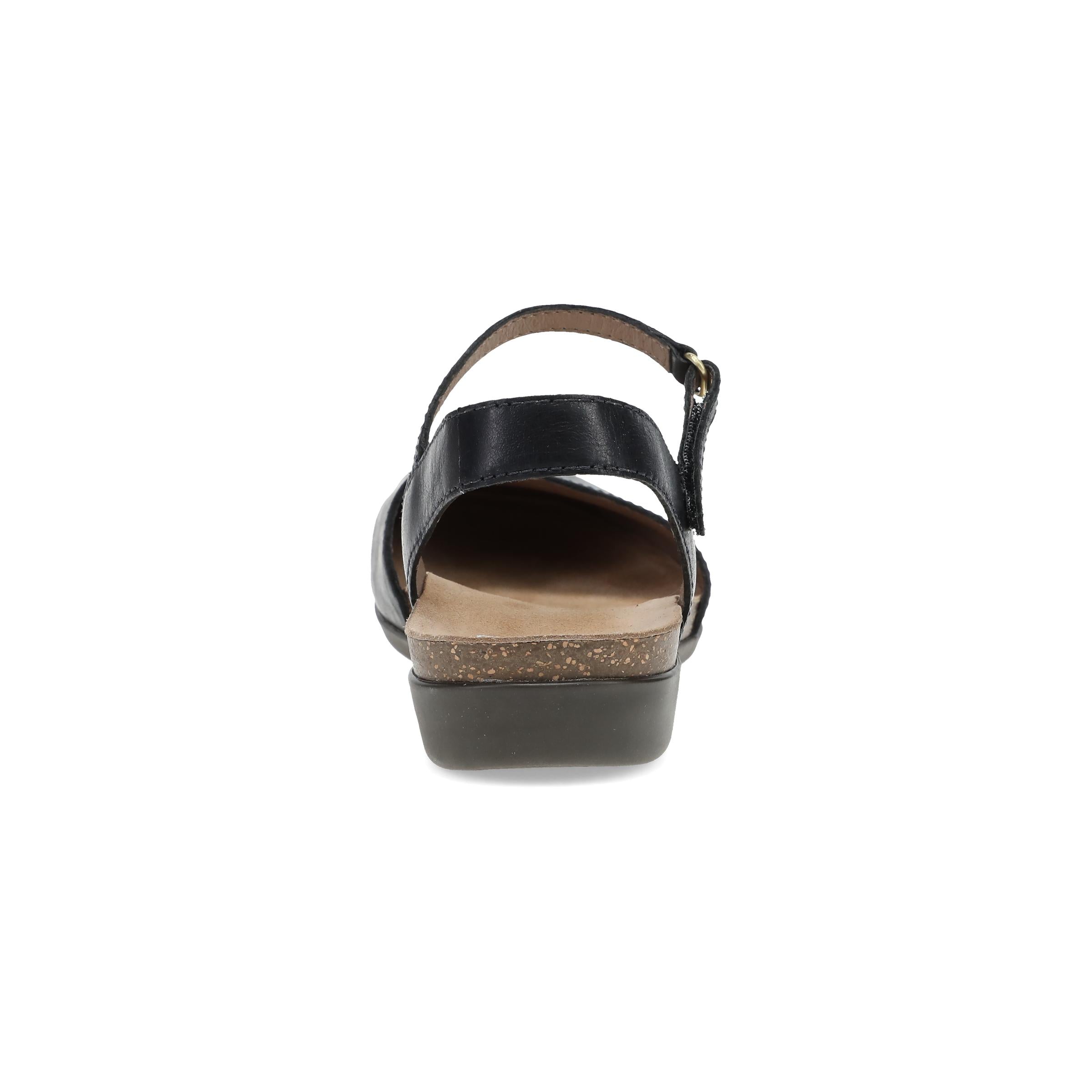 Dansko Rowan Wide Black Waxy Burnished