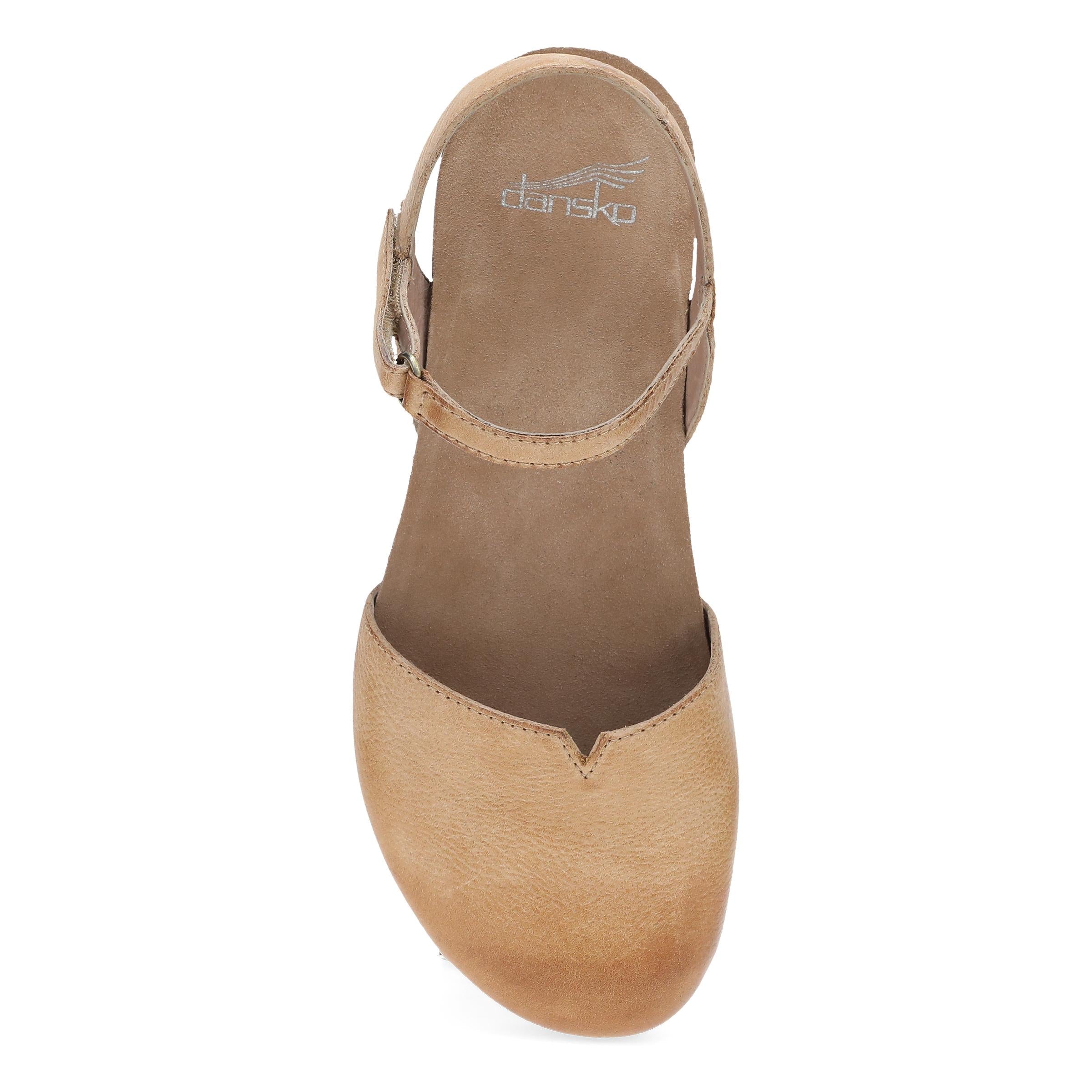 Dansko Rowan Wide Honey Distressed