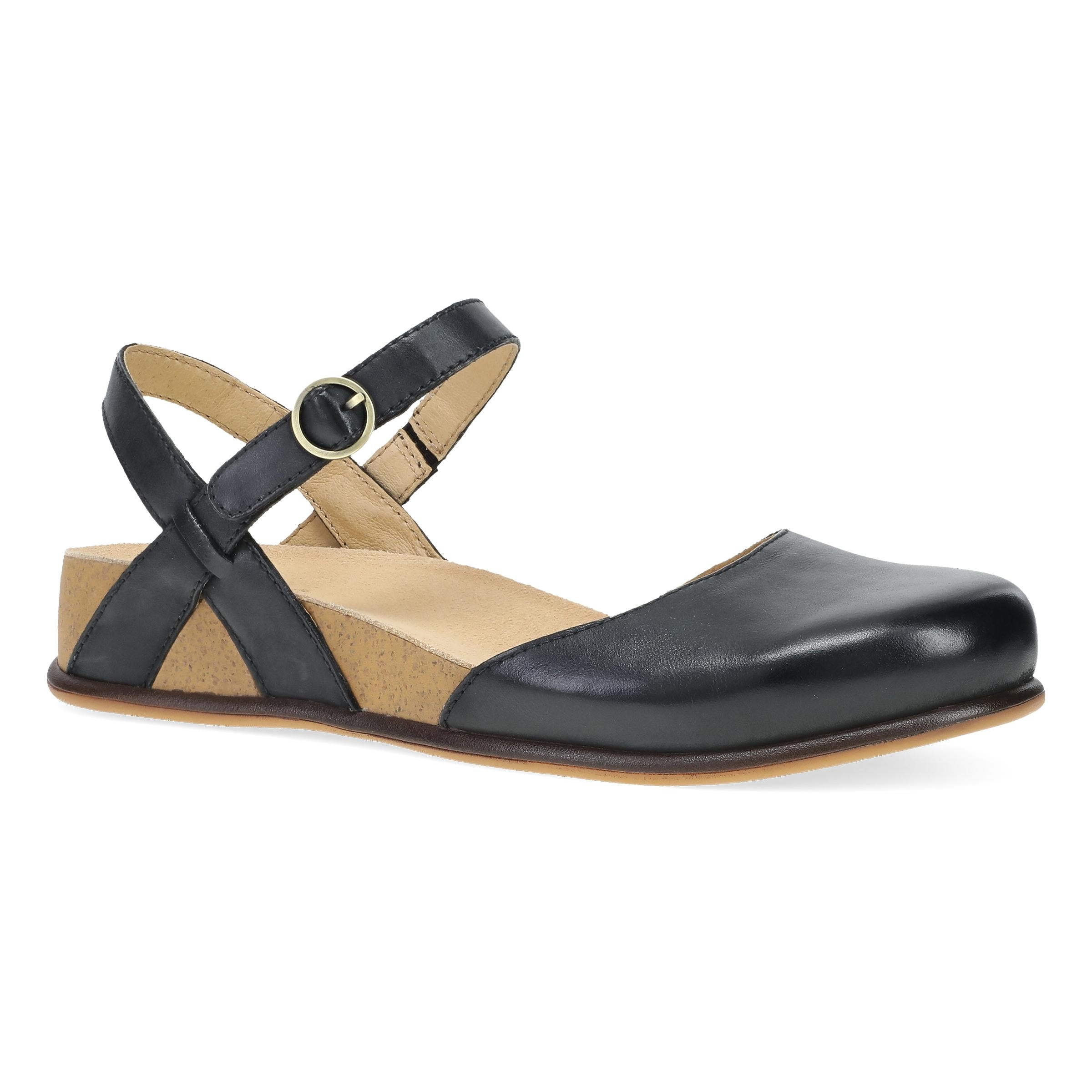 Dansko Christine Black Burnished Nappa