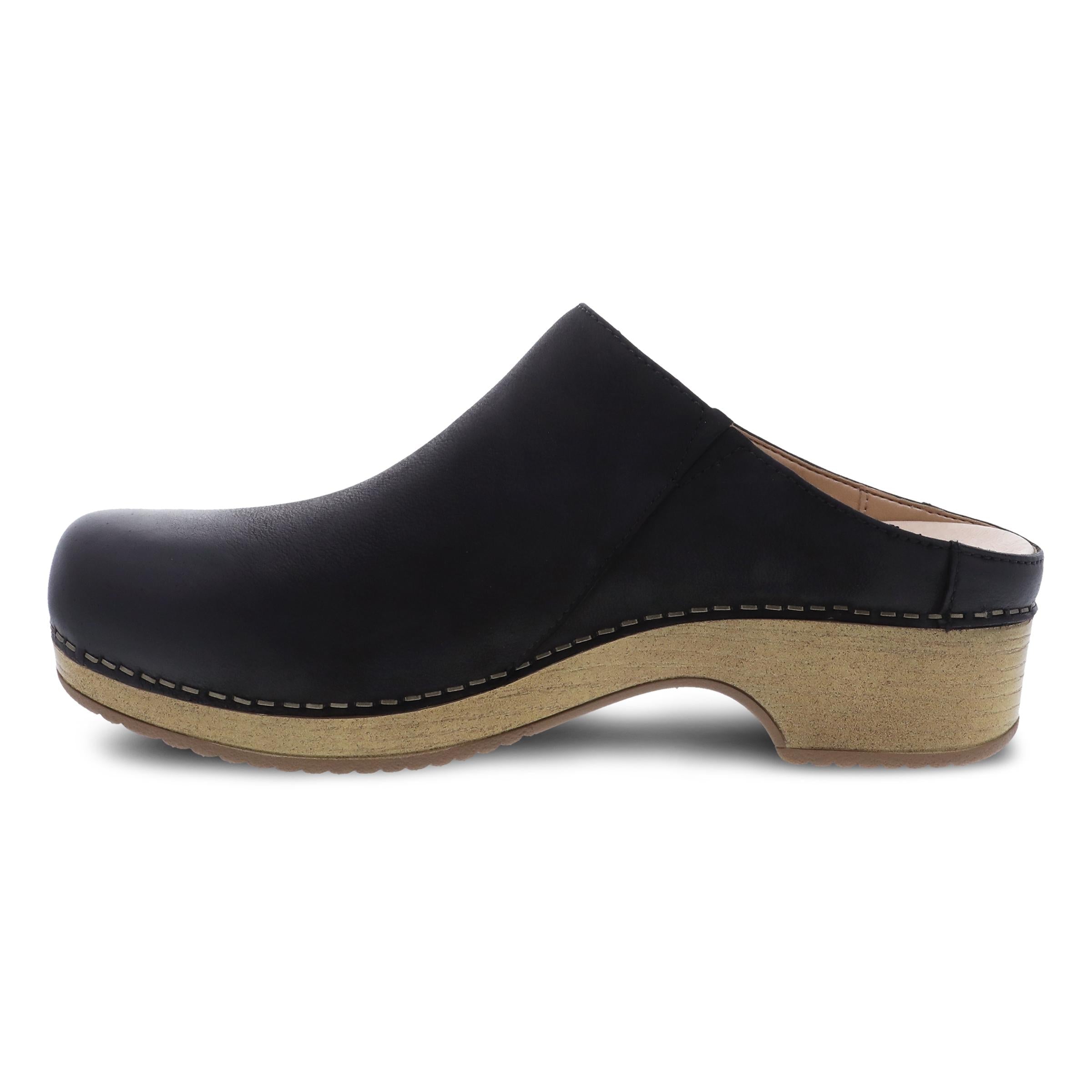 Dansko Brenda Black Burnished Suede