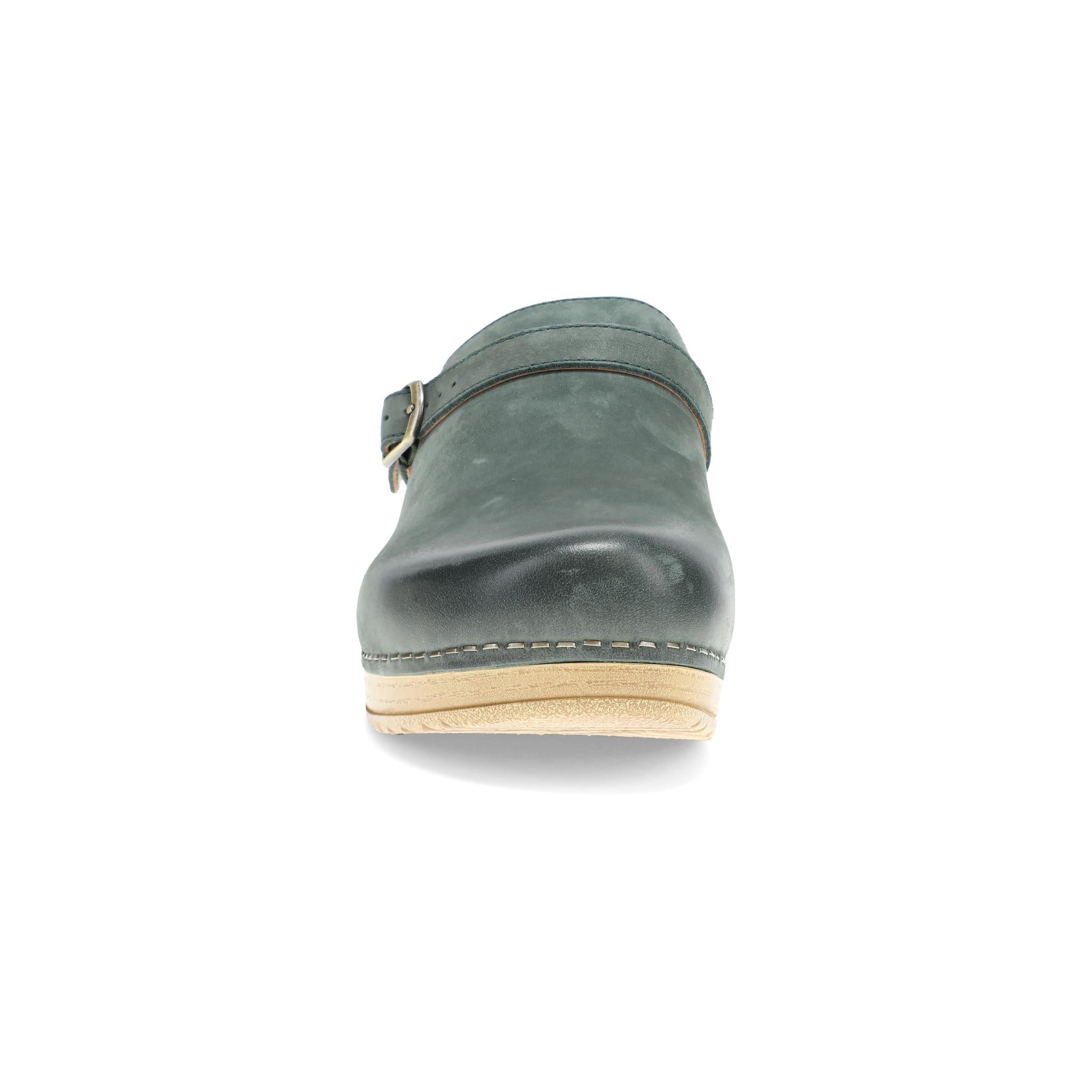 Dansko Berry Green Burnished Leather