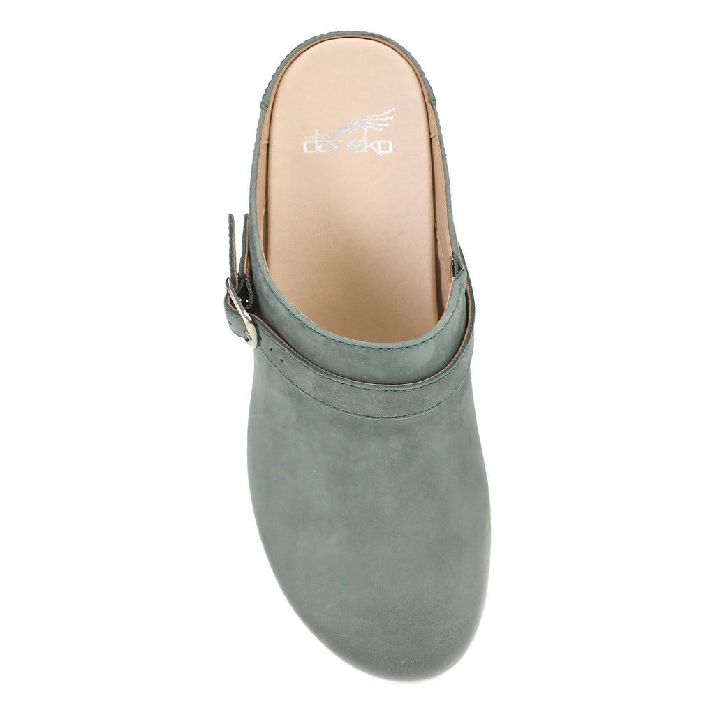 Dansko Berry Green Burnished Leather