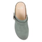 Dansko Berry Green Burnished Leather