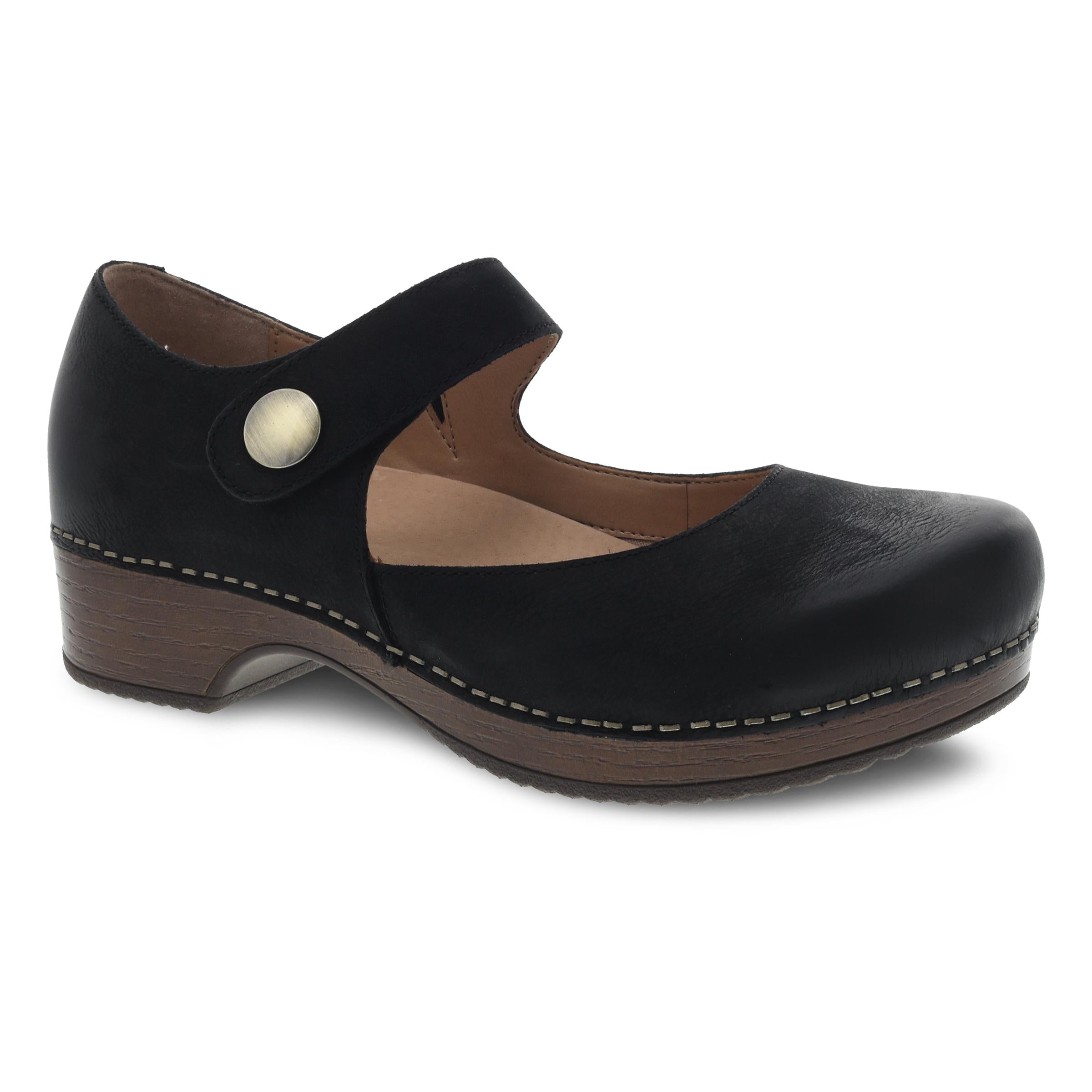 Dansko Beatrice Black Burnished Nubuck