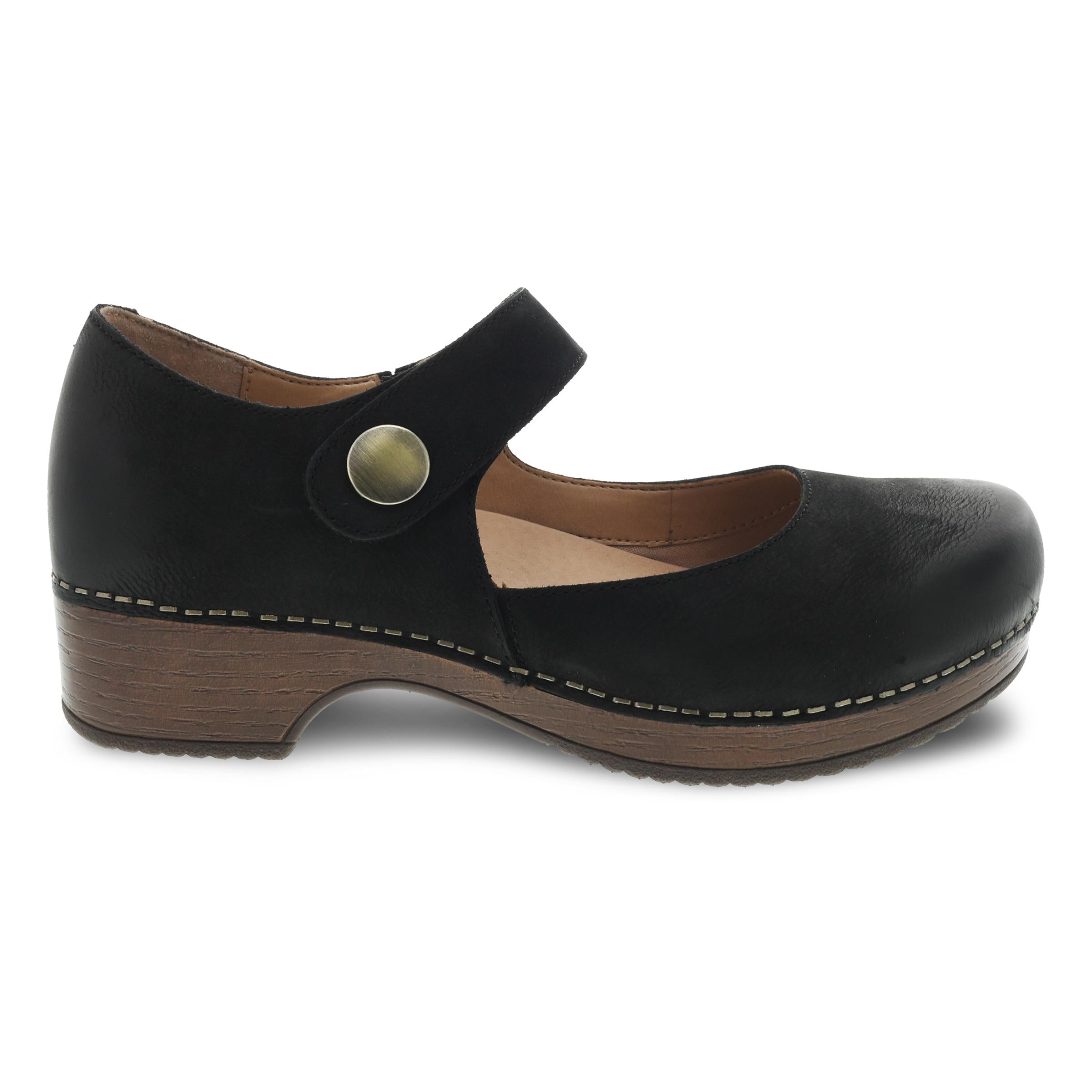 Dansko Beatrice Black Burnished Nubuck