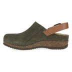 Dansko Merrin Olive Embossed Suede