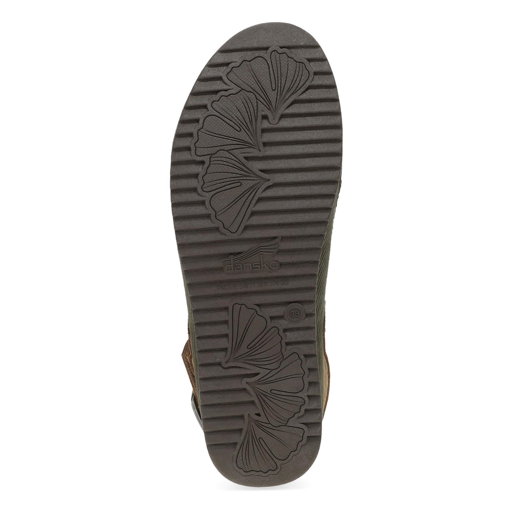 Dansko Merrin Olive Embossed Suede