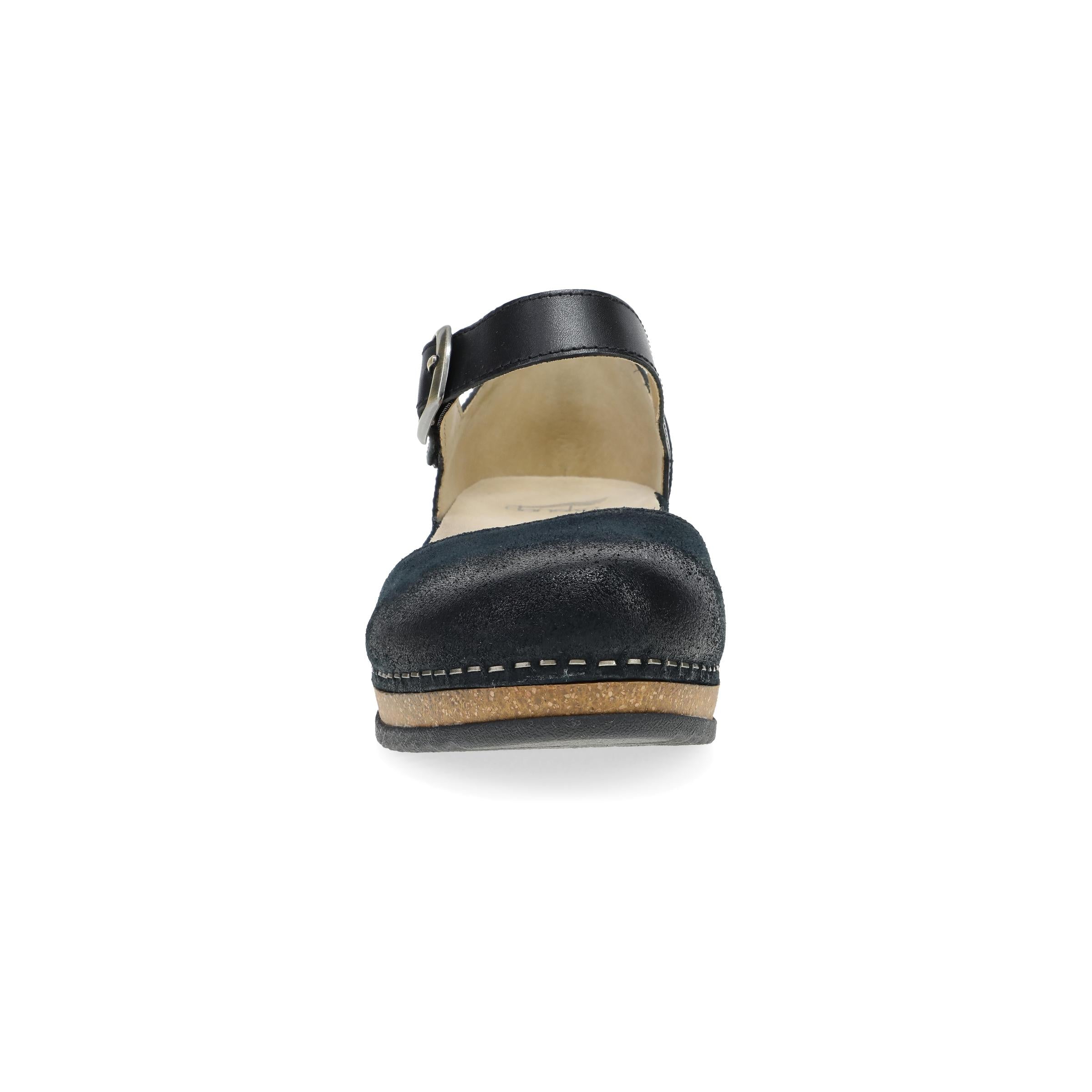 Dansko Mae Black Burnished Suede