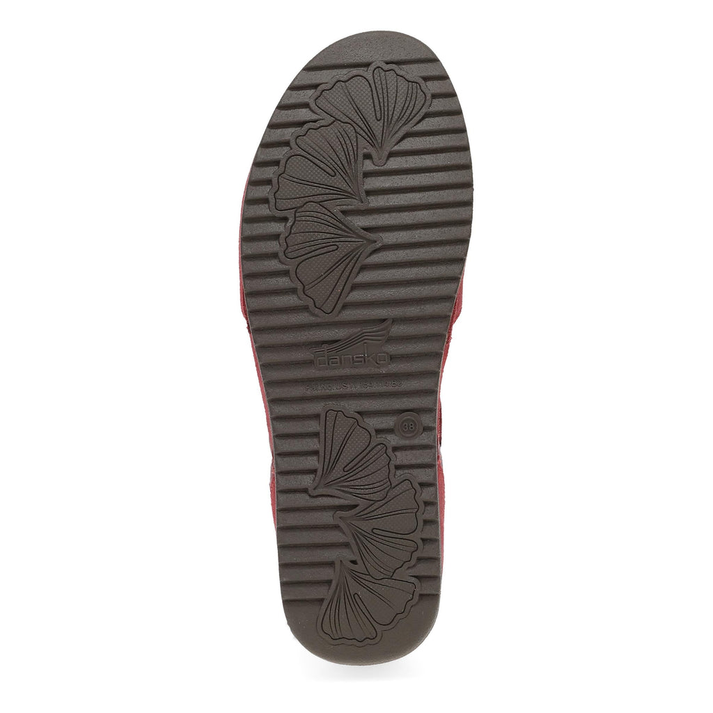 Dansko Mae Red Burnished Suede