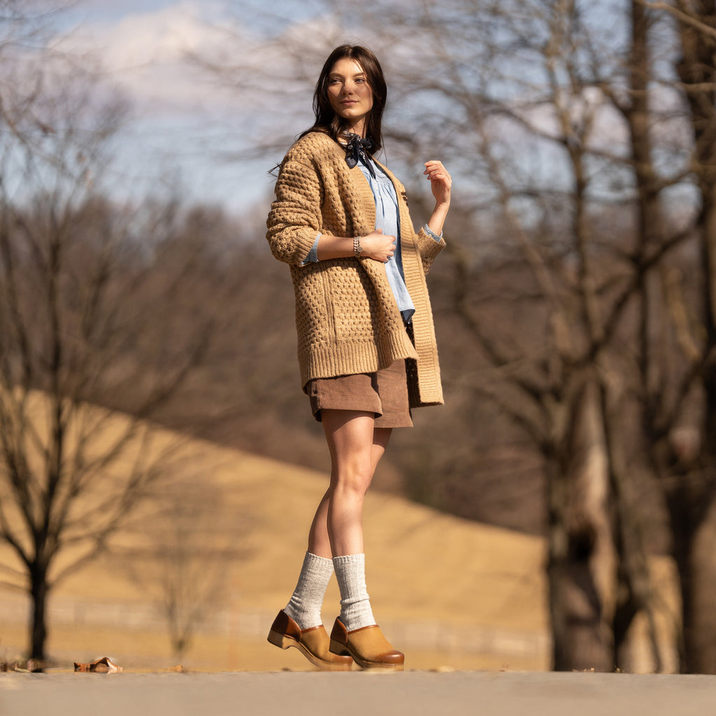 Dansko Brenna Tan Burnished Suede