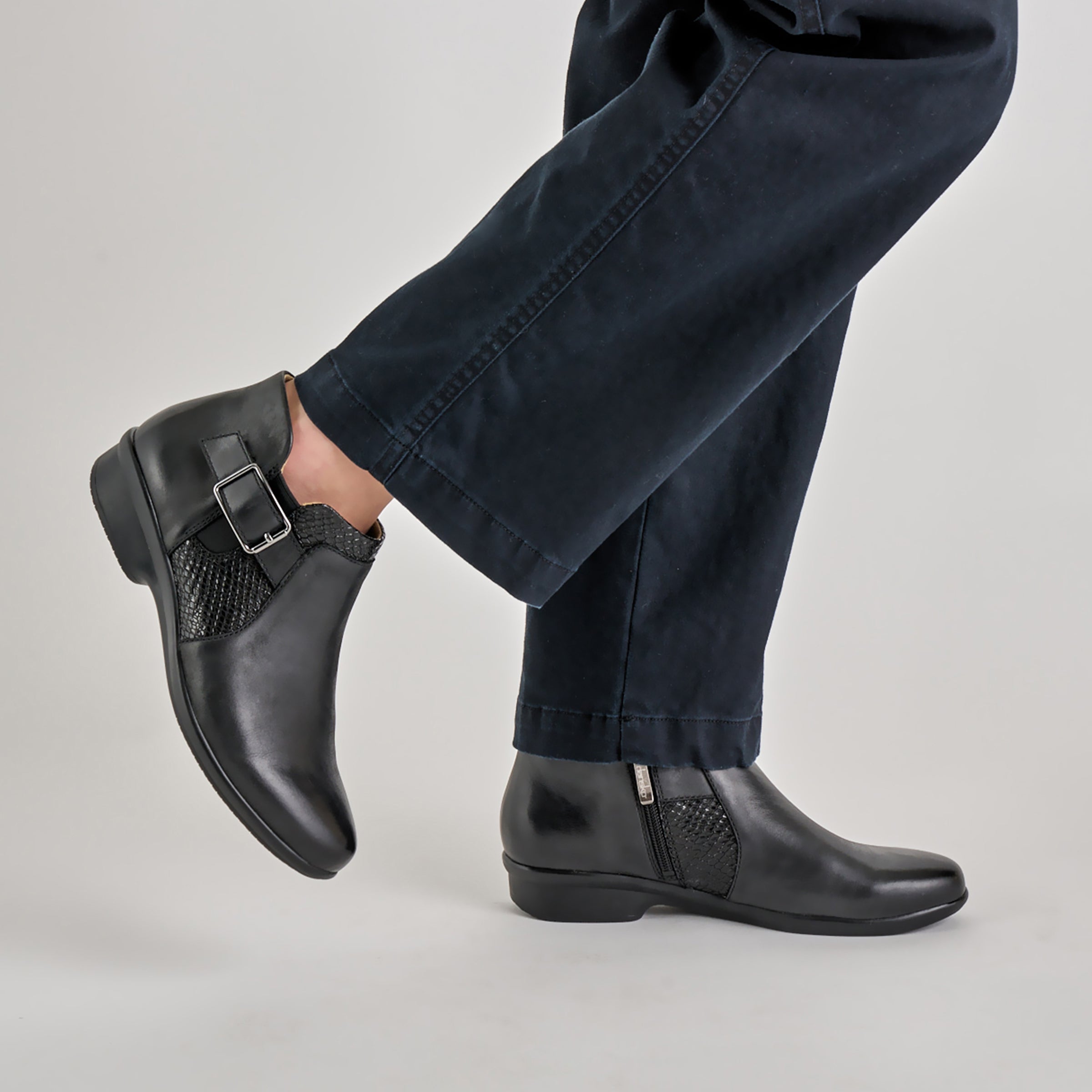 Dansko Carolyn Black Burnished Calf