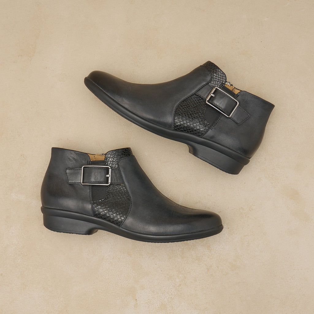 Dansko Carolyn Black Burnished Calf