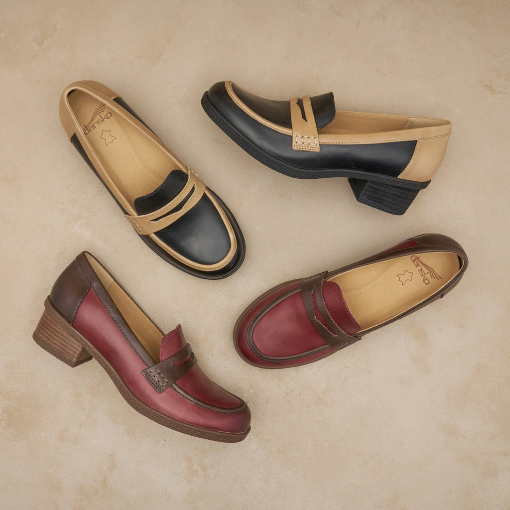 Dansko Danica Plum/Chocolate Waterproof Burnished