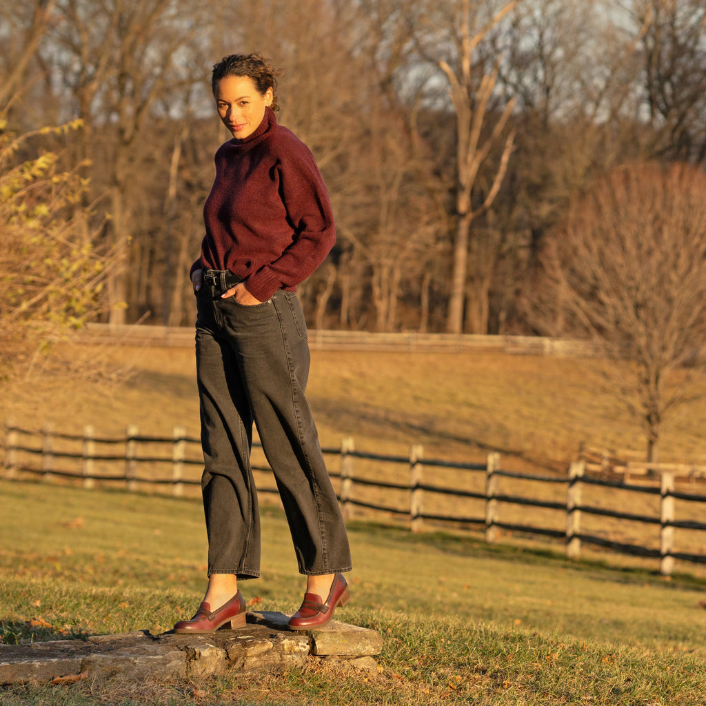 Dansko Danica Plum/Chocolate Waterproof Burnished