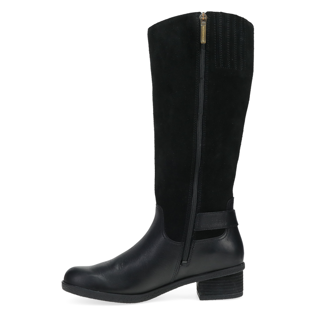 Dansko Dawn Black Waterproof Milled