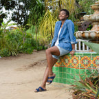  Dayna Navy Suede