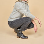 Dansko Delphine Black Waterproof Burnished