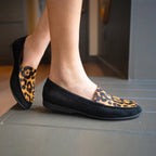 Dansko Lorri Black/Leopard Suede