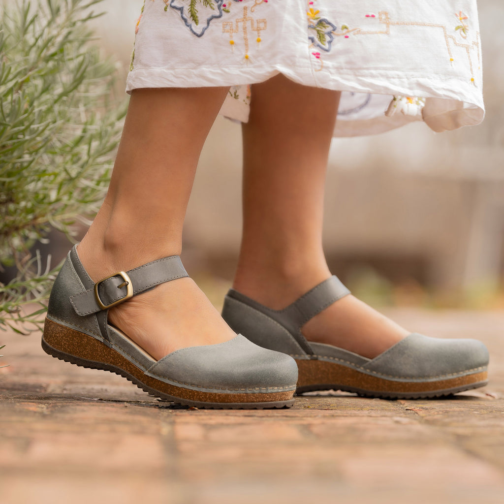 Dansko Mae Denim Burnished Suede