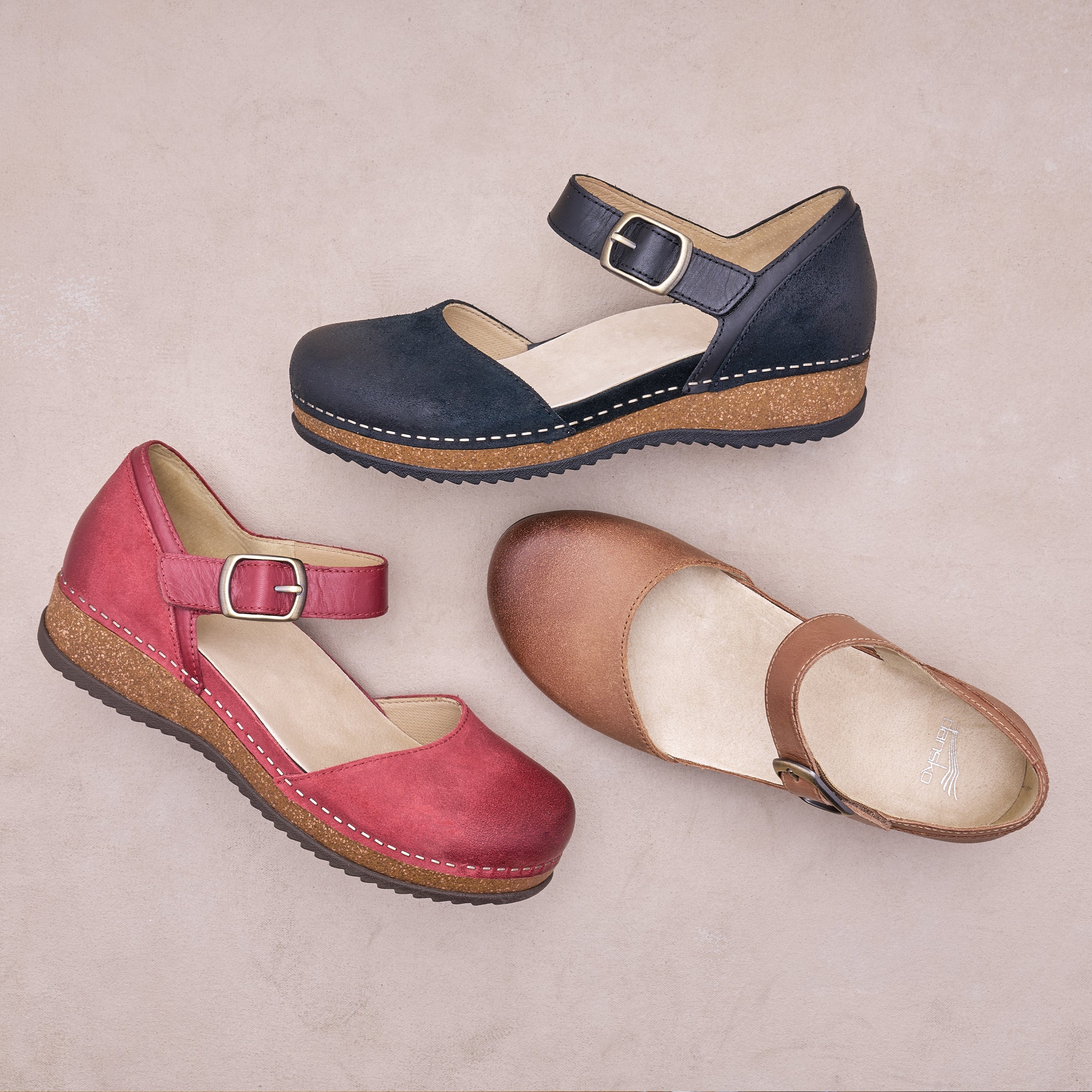 Dansko Mae Tan Burnished Suede