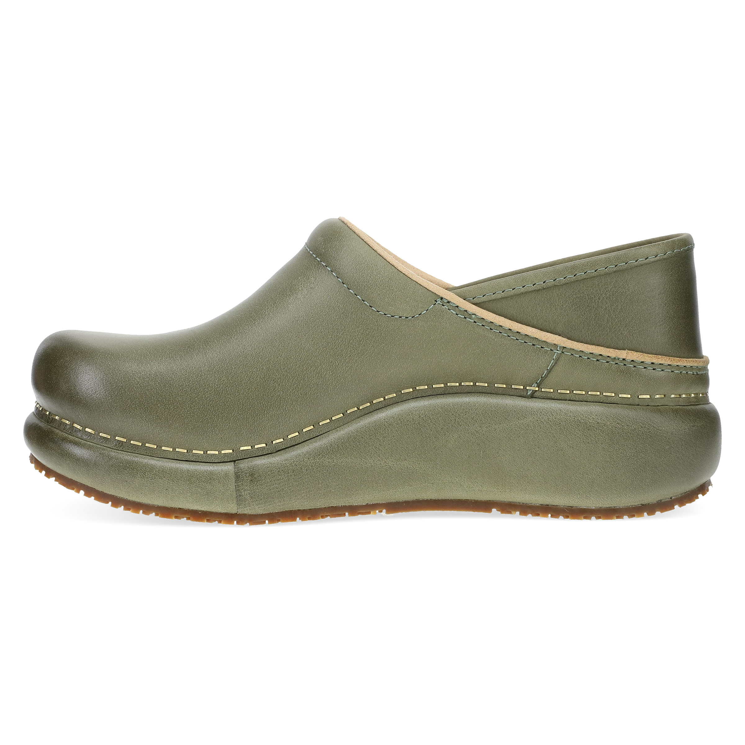 Dansko Platform Pro Green Burnished Nubuck